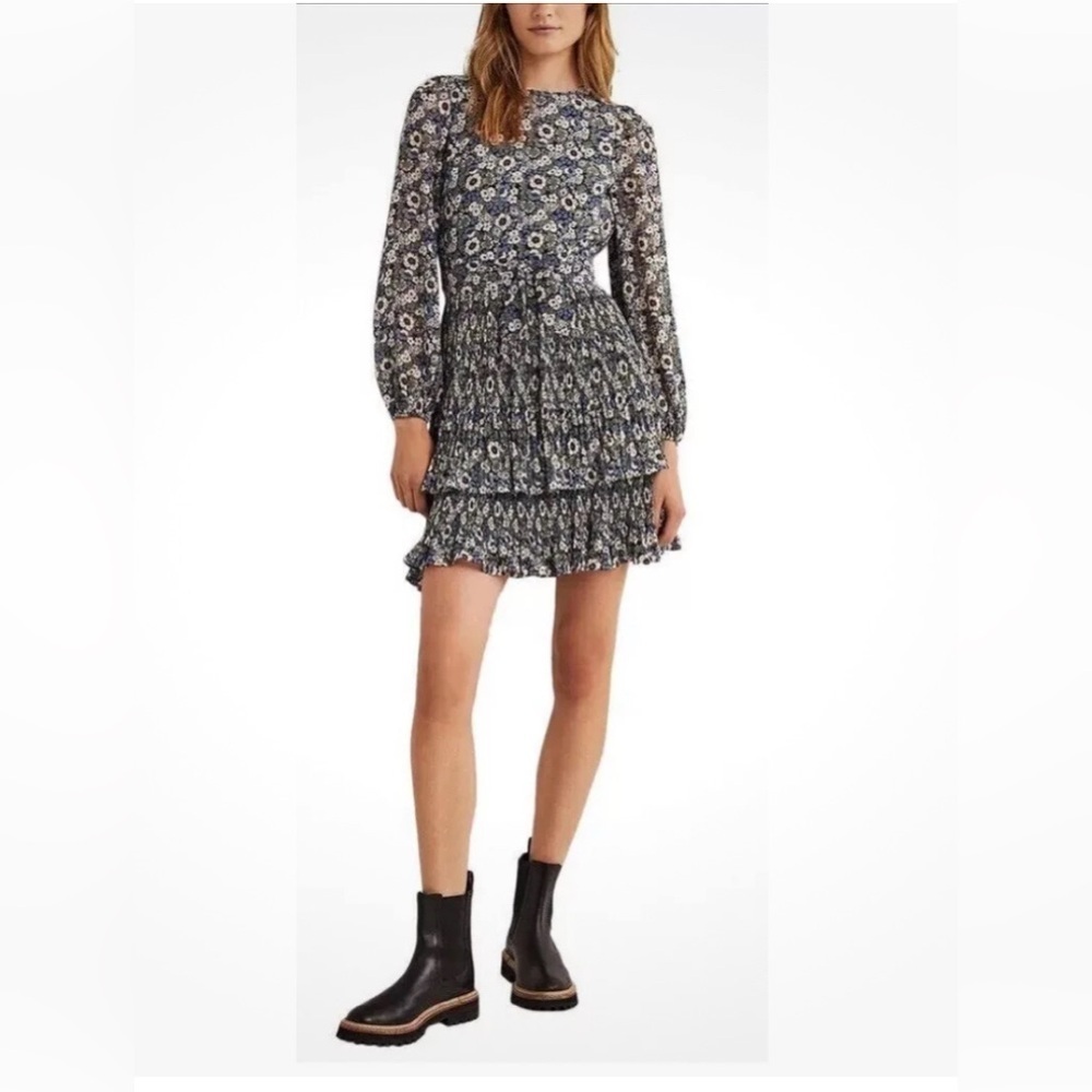 BODEN Plisse Skirt Mini Dress 8